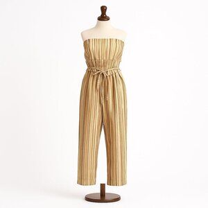 Free People Roaming Shores One-Piece Strapless Jumpsuit Women’s Medium NWT